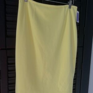 Banana Republic Yellow Pencil Skirt